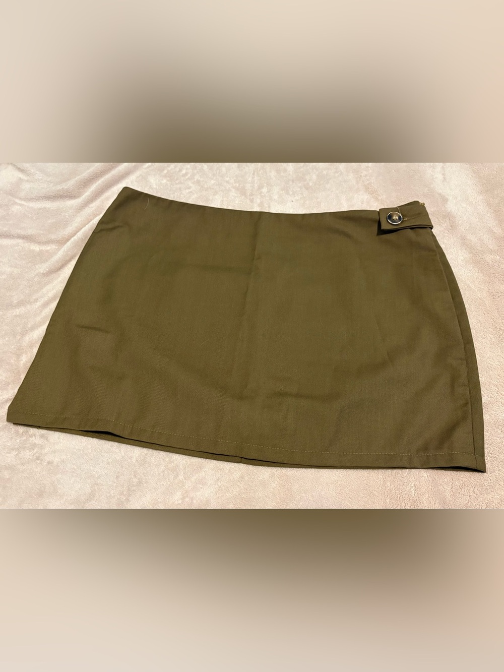 Olive Green Mini Skirt